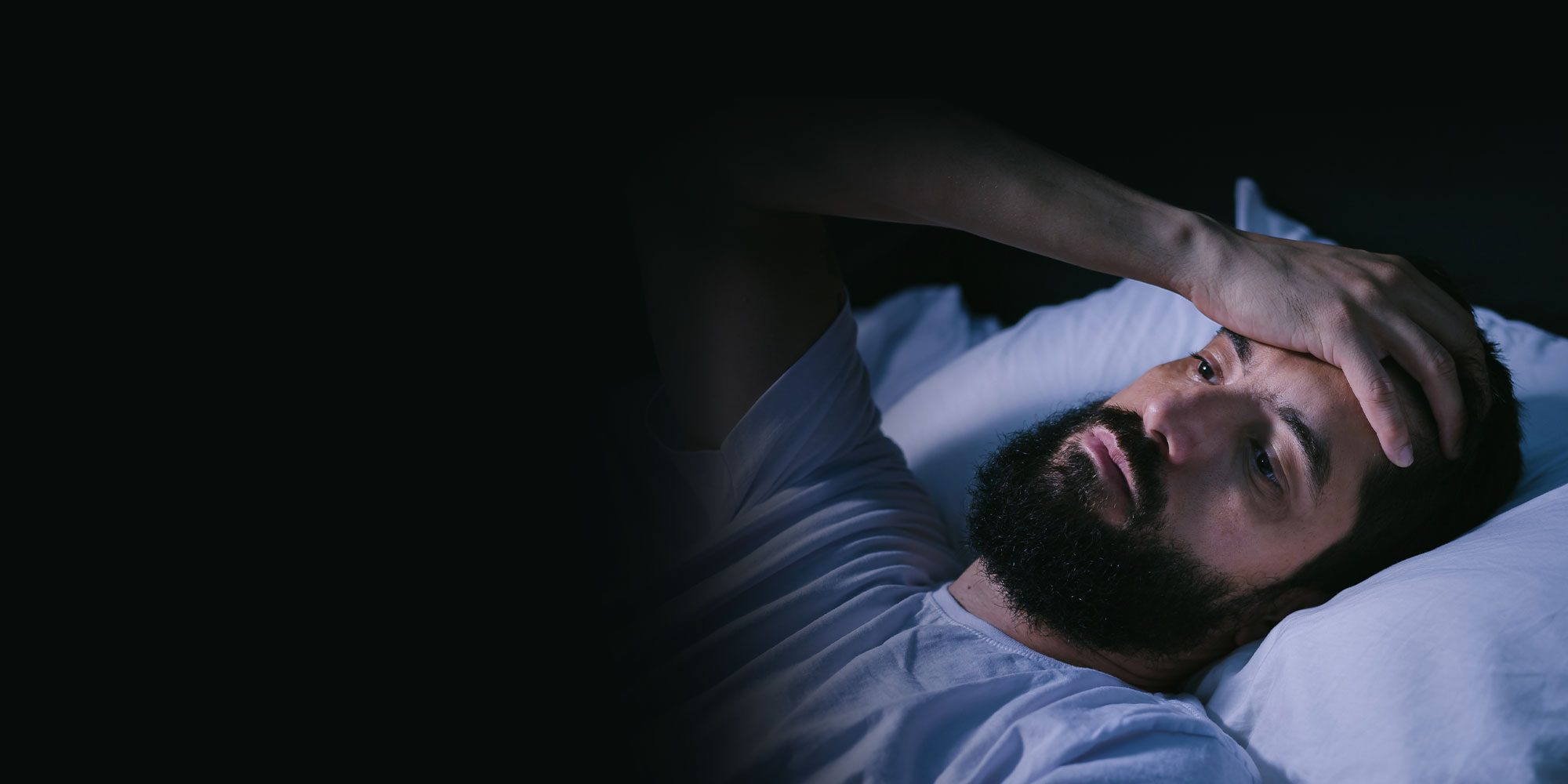 sleep apnea patient struggling to sleep